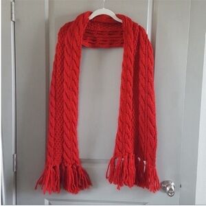 Old Navy red thick scarf. New with tags